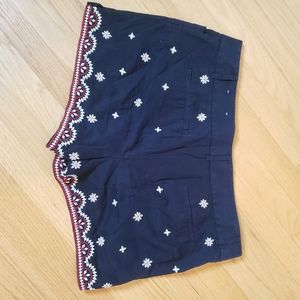Loft embroidered shorts